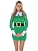 Tipsy Elves Women's Ugly Christmas Sweater - Green Elf Sweater Dress