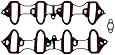 Magnum MS18007 MaxDry SS Intake Manifold Gasket Set