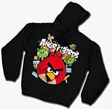 ANGRY BIRDS HOODIES FOR KIDS - ANGRY BIRDS YOUTH HOODY for Boys and Girls - ANGRIEST ATTACK! - HOODY/WRISTBAND SET - KIDS SIZE ANGRY BIRDS HOODY!!!