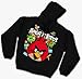 ANGRY BIRDS HOODIES FOR KIDS - ANGRY BIRDS YOUTH HOODY for Boys and Girls - ANGRIEST ATTACK! - HOODY/WRISTBAND SET - KIDS SIZE ANGRY BIRDS HOODY!!!