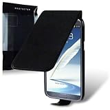 Flip Leder Handytasche Case Etui H�lle f�r Samsung Galaxy Note II / Note 2 N7100 Schwarzvon "TERRAPIN"