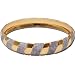 Gold and Rodium Plated Bangle Bracelets Costume Jewelry in Indian-Style 2.25 inches