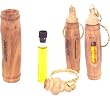 Anointing oil bottle ampoule inside Olive wood Keys ring (8cm - 3.3 inches).