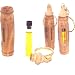 Anointing oil bottle ampoule inside Olive wood Keys ring (8cm - 3.3 inches).