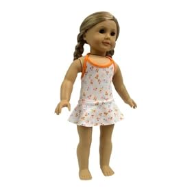 American Girl Doll Clothes Floral Skirted Bathing Suit by 