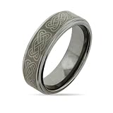 Celtic Knot Tungsten Carbide Ring Size 9 (Sizes 9 10 11 12 13 Available)