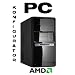 PC-Konfigurator Basis System 1 mit Minitower 550Watt, Motherboard USB 2.0/USB 3.0 So. AM3, Radeon 4250 HDMI/DVI/VGA, 22x DVD-Brenner