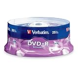 Verbatim 95033 4.7 GB up to16x Branded Recordable Disc DVD+R (25-Disc Spindle)