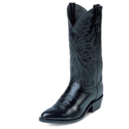 Justin Mens Corona Cowboy Western Black Leather Boot 9.5 D US Justin Mens Corona Cowboy Western Black Leather Boot 9.5 D US