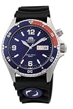 Best Prices Orient Men's CEM65003D Blue and Red Bezel Automatic Rubber Strap Dive Watch