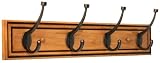 41L5PWd5ApL. SL160  Liberty Hardware 129846 27 Inch Galena Rail with 4 Pilltop Hooks, Honey Maple and Statuary Bronze