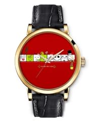 SPRAWL Aanalog Fashion Series Gold Ladies Watches of Genuine Black Leather Strap,Unique Wrist Watch for Women Girls Designed with different faces