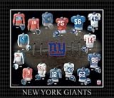 New York Giants Evolution of the Team Uniform Frame