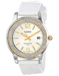 Casio Womens LTP1359-9AV Gold Bezel Watch