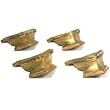 4 Mantle Clock Corner Foot Brass Clockmaker Part 50x30