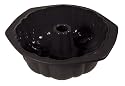 Silicone Solutions 12 Cup Fluted Tube Pan, Black