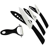 Beauty Flower Ceramic Knife/best Home Kitchen Tool/4 Pieces of Package/6"chef's,4"slicing,3"paring