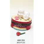 Hinged Trinket Box Opra Mask Icon Rose Jewelry Gift