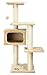 TRIXIE Palamos 42.9-in Cat Tower with Scratching Posts, Condo, Three Platforms, and Dangling Pom-Pom, Beige