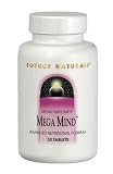 Mega Mind 30 Tabs ( Bio-Aligned Formula - Advanced Neuroceutical ) By Source Naturals