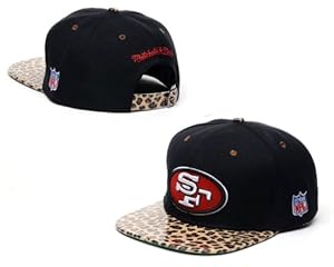 NFL San Francisco 49ers Snapback (Black with Leopard Brim)