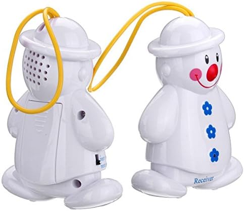 Gleekoo Lovely Snowman design Wireless Baby Detector Watcher for Cry High Quatily Alarm Snowman Transmitter Receiver for kids crying