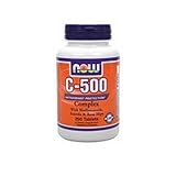 NOW Foods C-500 Complex with Bioflavonoids, Acerola and Rosehips 250 Tablets,  (Pack of 2)