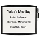 Fellowes Partition Additions Dry Erase Board, 15.375 x 13.25 Inches, White/Gray Frame (75905)