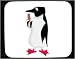 Mouse Pad with eating, penguin, popsicle, cartoon, bird, animal