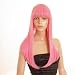 Hair By MissTresses rosa Nikki Minaj Perücke | langen rosa Perücke gerade mit dicken Fransen
