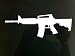 M4 Modern Warfare 3 Decal Sticker Peel and Stick White
