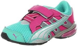 PUMA Voltaic 3 V Kids Running Shoe (Toddler/Little Kid/Big Kid),Atlantis/Cabaret/Steel Gray,1.5 M US Little Kid