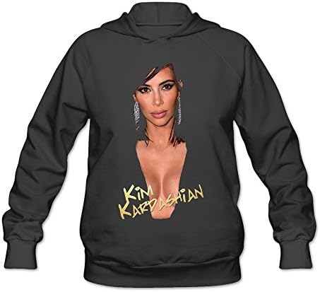 Shaningway Women's Kim Kardashian Hoodies Black