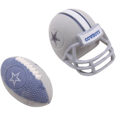 Dallas Cowboys 2pk Ball Helmet Separating Buildable Decorative Erasers