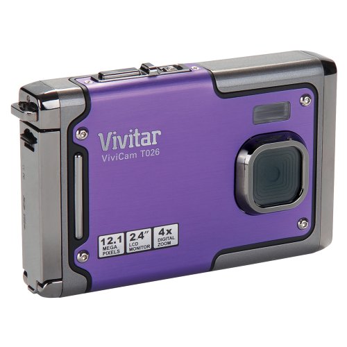 Vivitar ViviCam 10.1MP Waterproof Digital Camera - Purple (VT026PR)