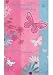 Girls Blue & Pink Glitter, Butterflies & Flowers, Your 50 Today - TALL 50th Birthday Card