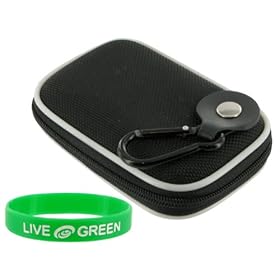 Nylon Hard Shell Carrying Case (Black) for Flip Mino Camcorder