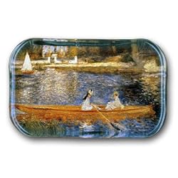 Banks of the Seine at Asnieres - Rectangle Glass Paperweight (2-1/2" x 4" x 1")