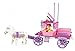 Sluban Building Block Prince Queen Princess Carriage Castle Dream of Pink Girl Toy B0250 137 Pieces Lego Compatible