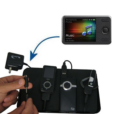 Gomadic Universal Charging Station for the Creative Zen X-Fi Style and many other mobile devices - 2nd Generation Design - uses Gomadic TipExchange Technology - 4 tips included