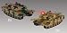 2-Set M1A2 Abrams Main Battle Tanks RC 1/24 Infrared LED Tank R/C US MBT