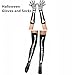 Skeleton Gloves, Halloween Gloves and Socks Halloween Costume Long Arm for Dress Costumes