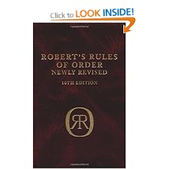 Robert's Rules Of Order: 10th Edition