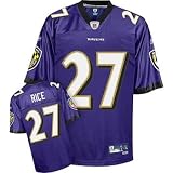 Ray Rice Baltimore Ravens Purple Reebok Premier Jersey - XL