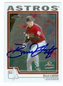 Brad Lidge Autographed/Hand Signed Baseball Card (Houston Astros) 2004 Topps Chrome #461