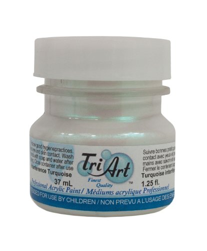 Tri-Art High Viscosity Paint, 37ml, Interference Turquoise