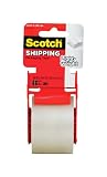 Scotch Lightweight Shipping Packaging Tape with dispenser, 1.88 Inches x 27.7 yard (135L)