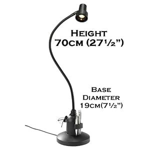 Serious Readers Classic Alex Table 'Book' Light in BLACK ~ provides 4 times more light on... by Serious Readers