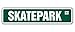 Skatepark Street Sign Skateboard ramp Skateboarding Skateboarder Sports | Indoor/Outdoor | 18