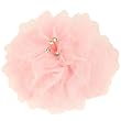 Elegant Fishnet Corsage Hair Clip Pin Brooch Clothing Hats Scarf Crystals Pink